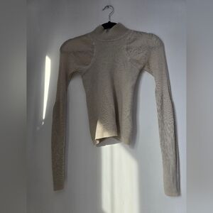 lululemon athletica Cream Long Sleeve Top